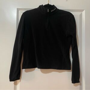 SPYDER CROPPED QUARTER ZIP PULLOVER